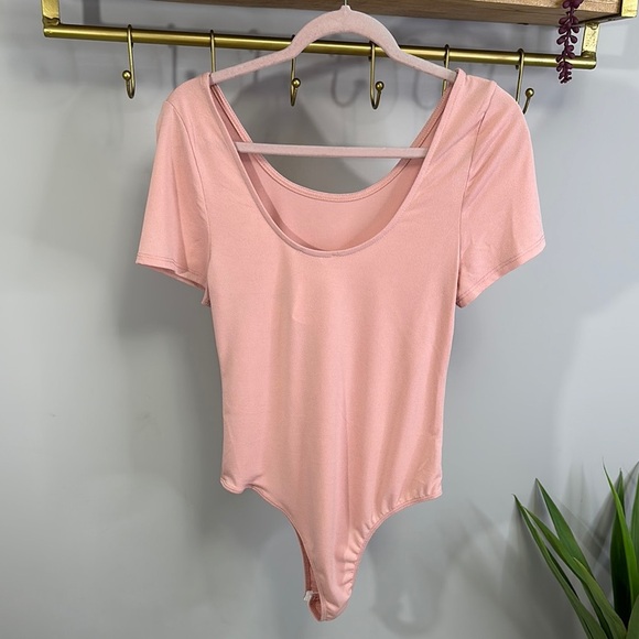 Pink Short Sleeve Bodysuit - Picture 3 of 6